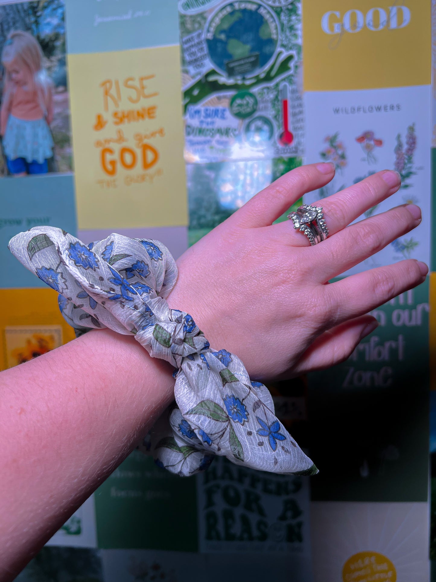 Cornflower Scrunchie