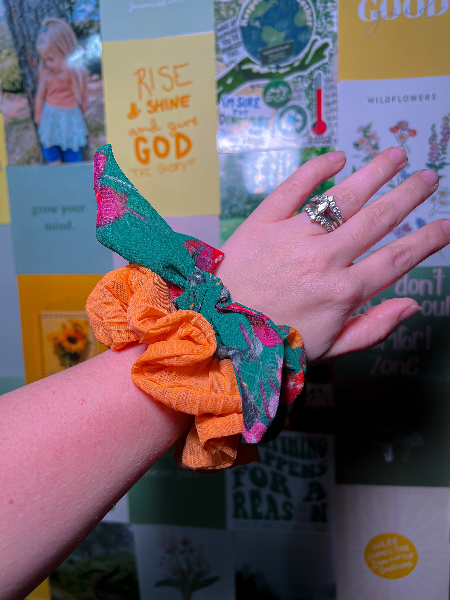 Fresh Tangerine Scrunchie