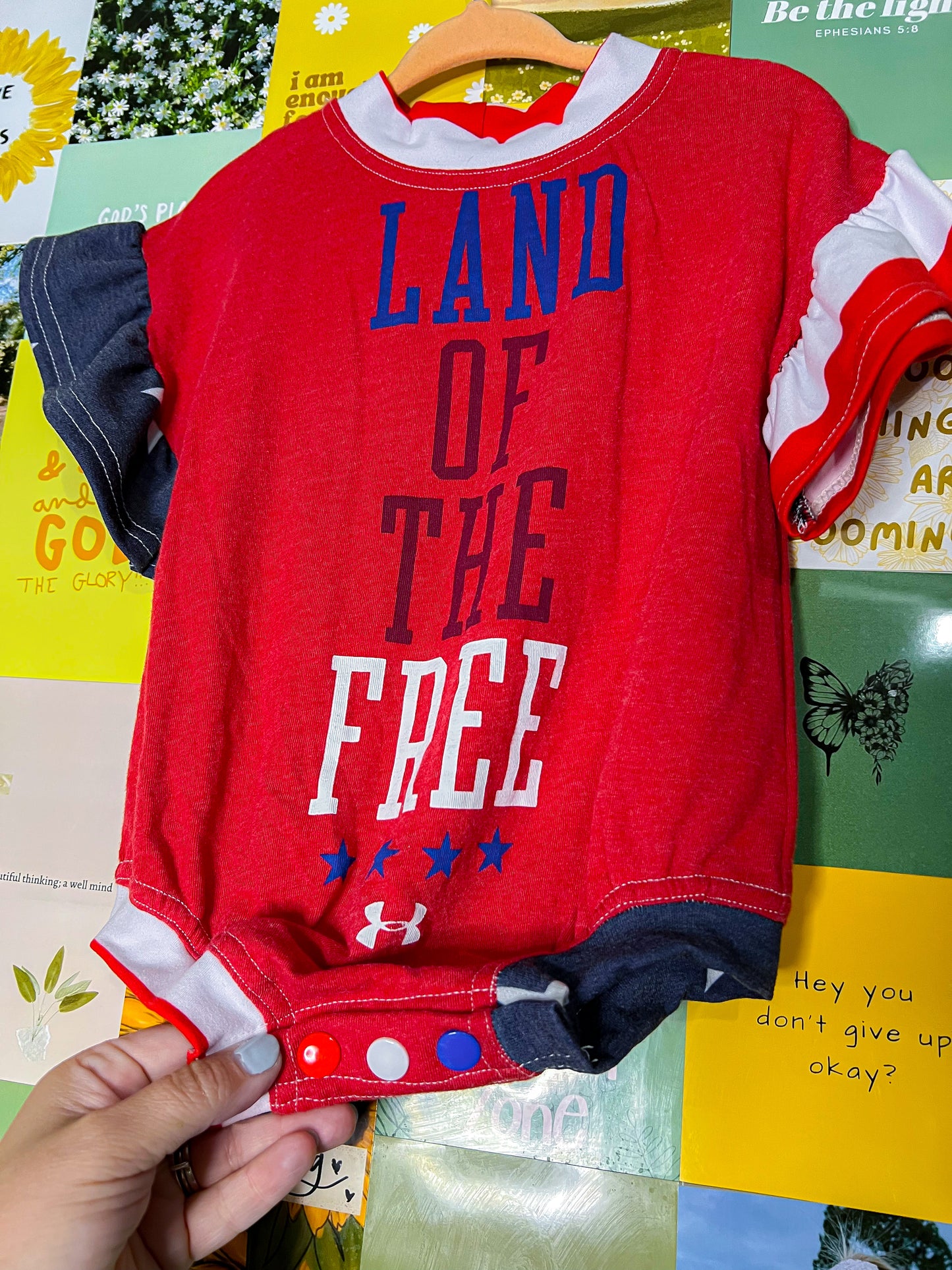 Land of the Free Flutter Romper