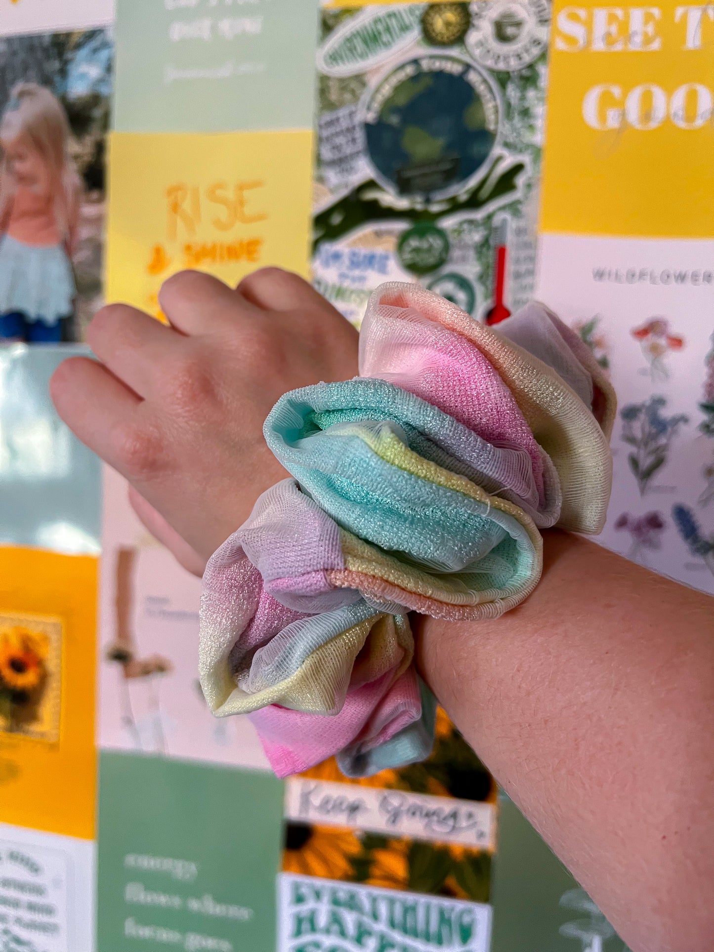 Rainbow Dreams Scrunchie