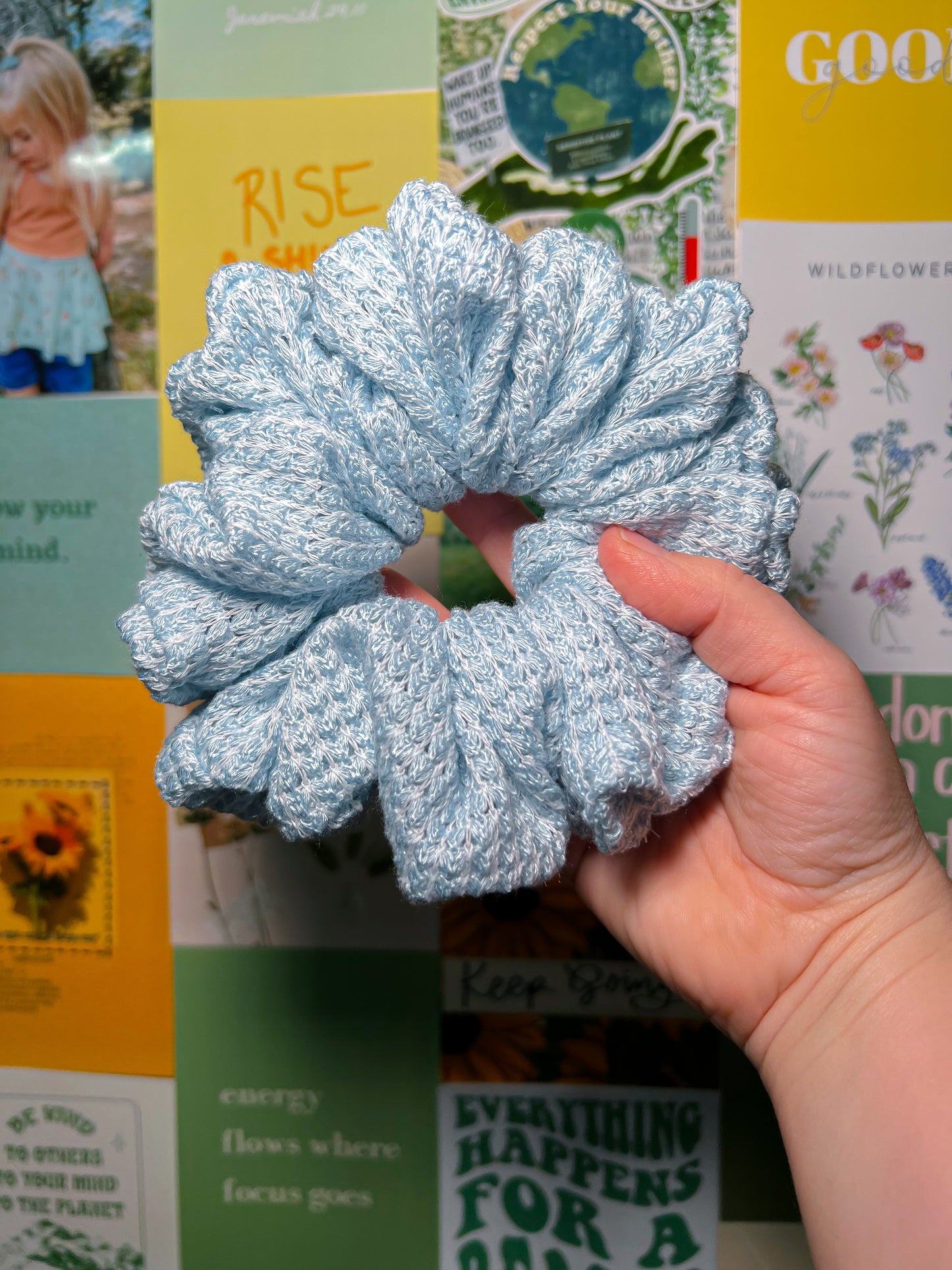 Blue Yonder Scrunchie