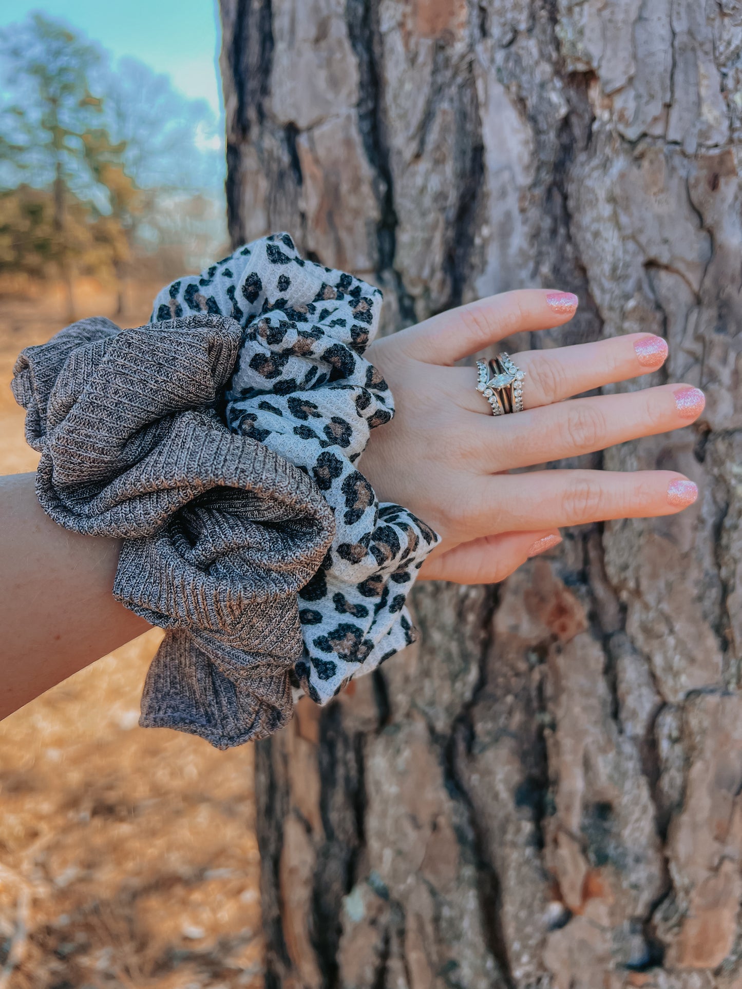 Leopard Scrunchie