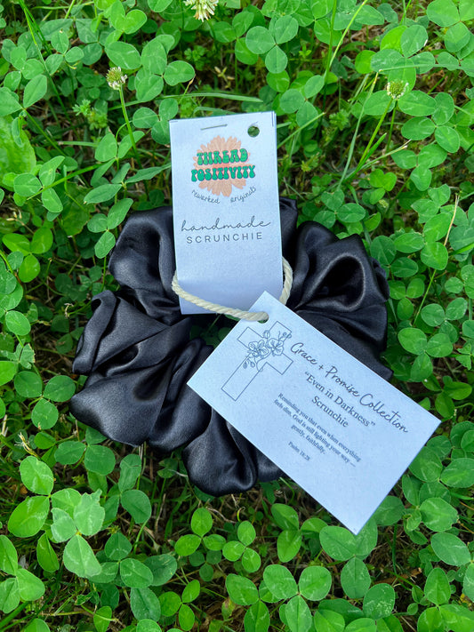 Even in Darkness Satin Scrunchie