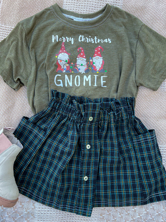 Evergreen Flannel Skirt