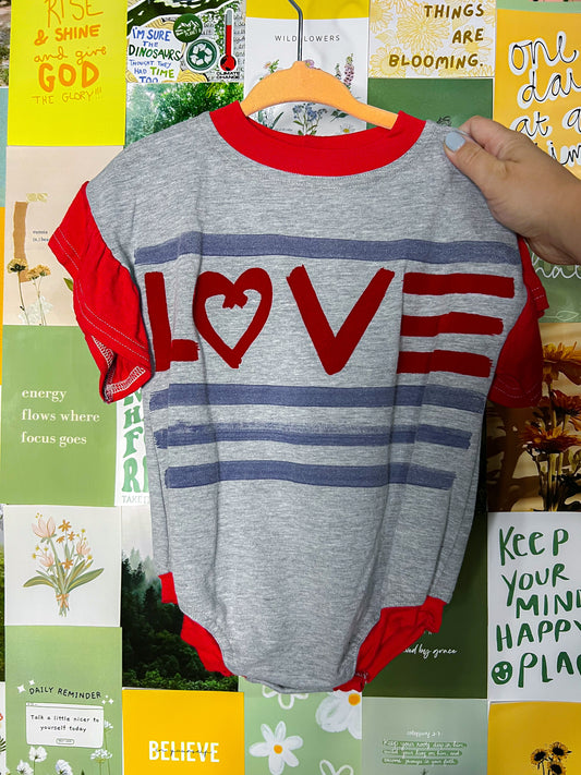 Love USA Flutter Romper