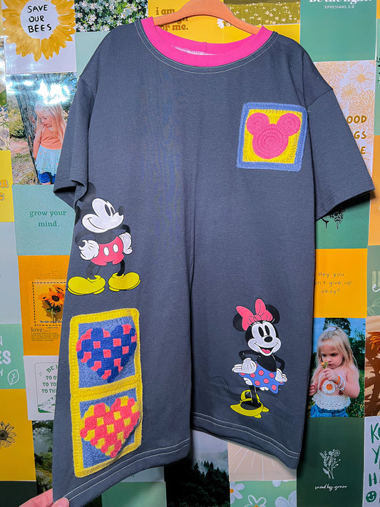 Mickey Patchwork Tee Dress