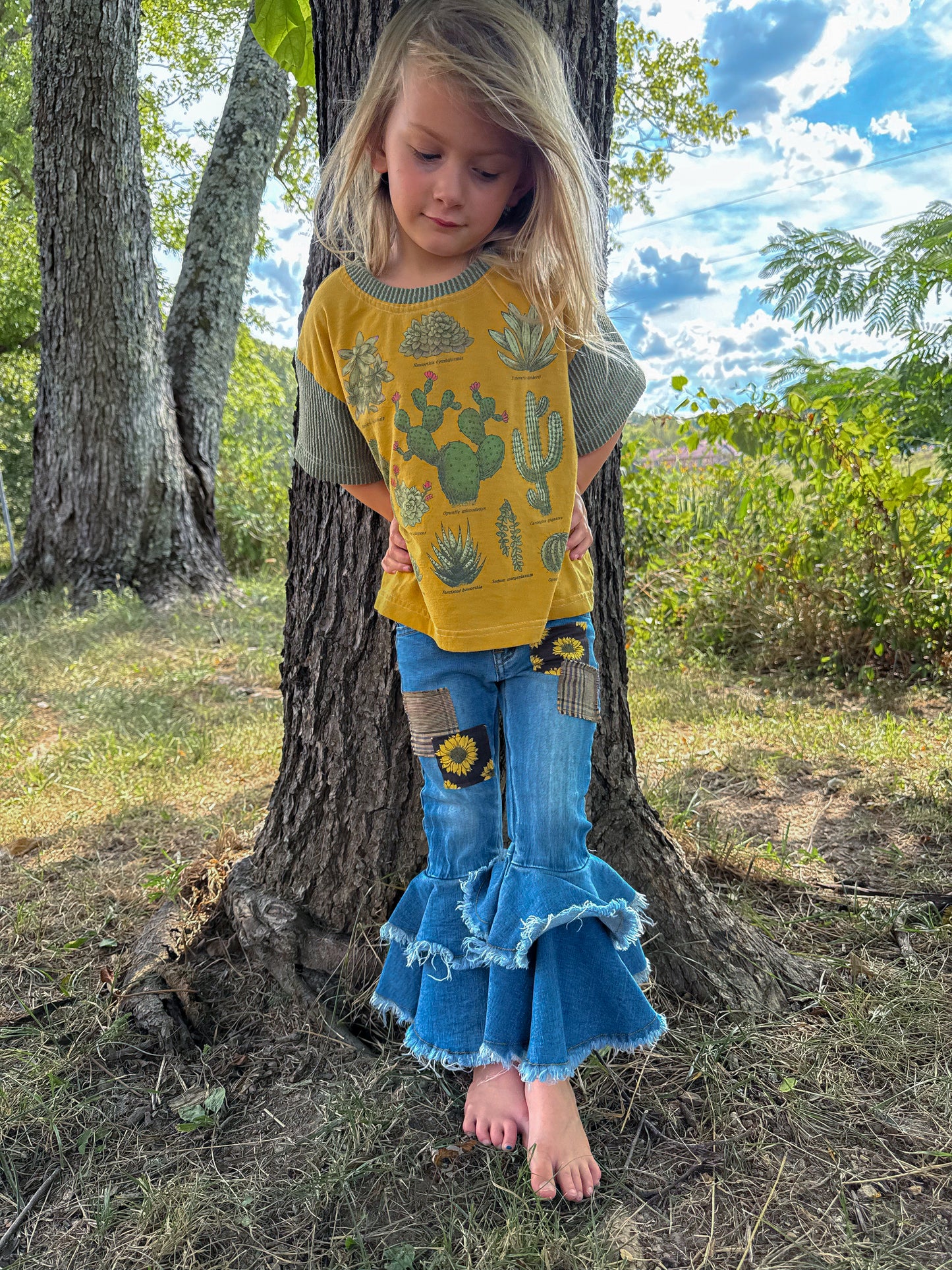 Sunflower Fields Double Bellbottoms